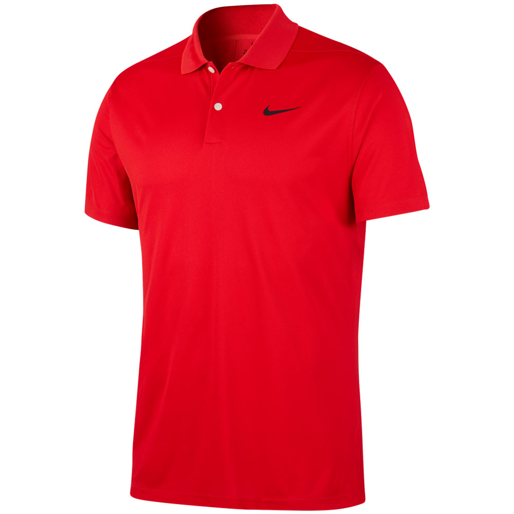 Nike Dry-Fit Victory Solid Golf Polo Shirt  - University Red
