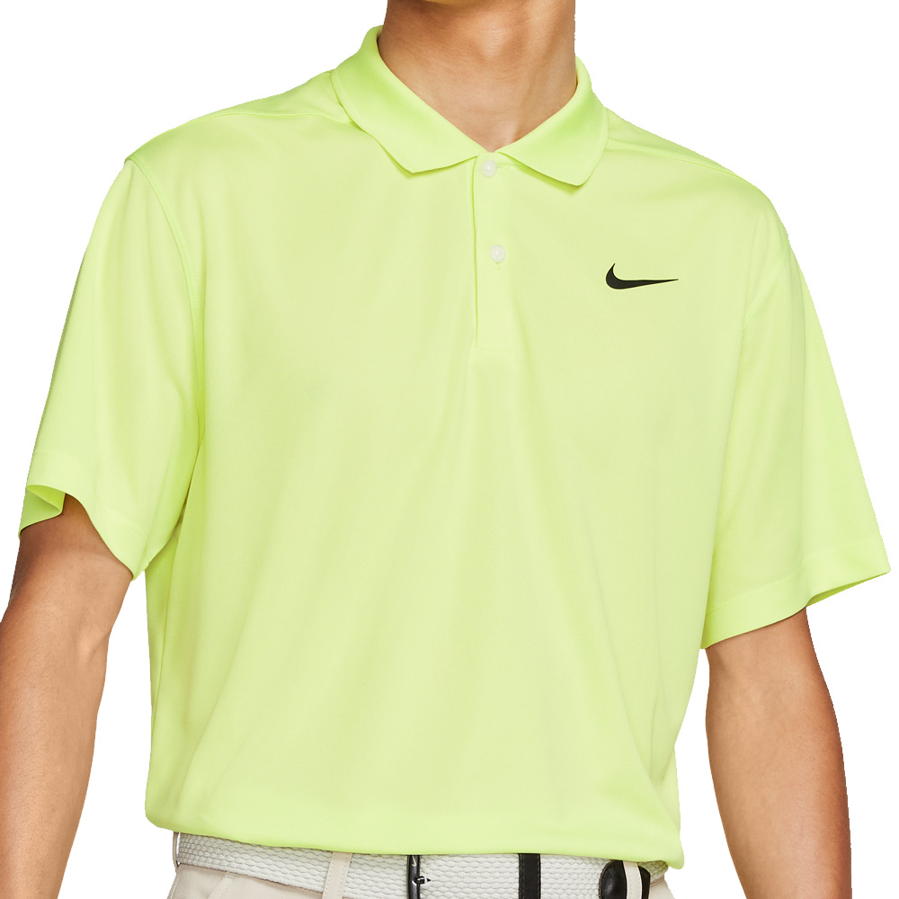 Nike Dry-Fit Victory Solid Golf Polo Shirt  - Light Lemon Twist
