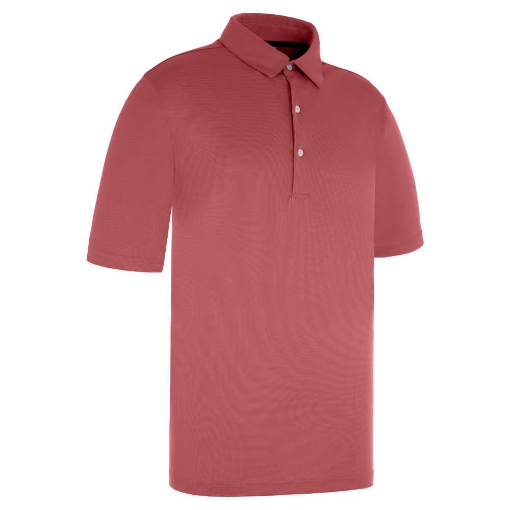 ProQuip Golf Mens Pro Tech Pin Dot Polo Shirt  - Crimson Red