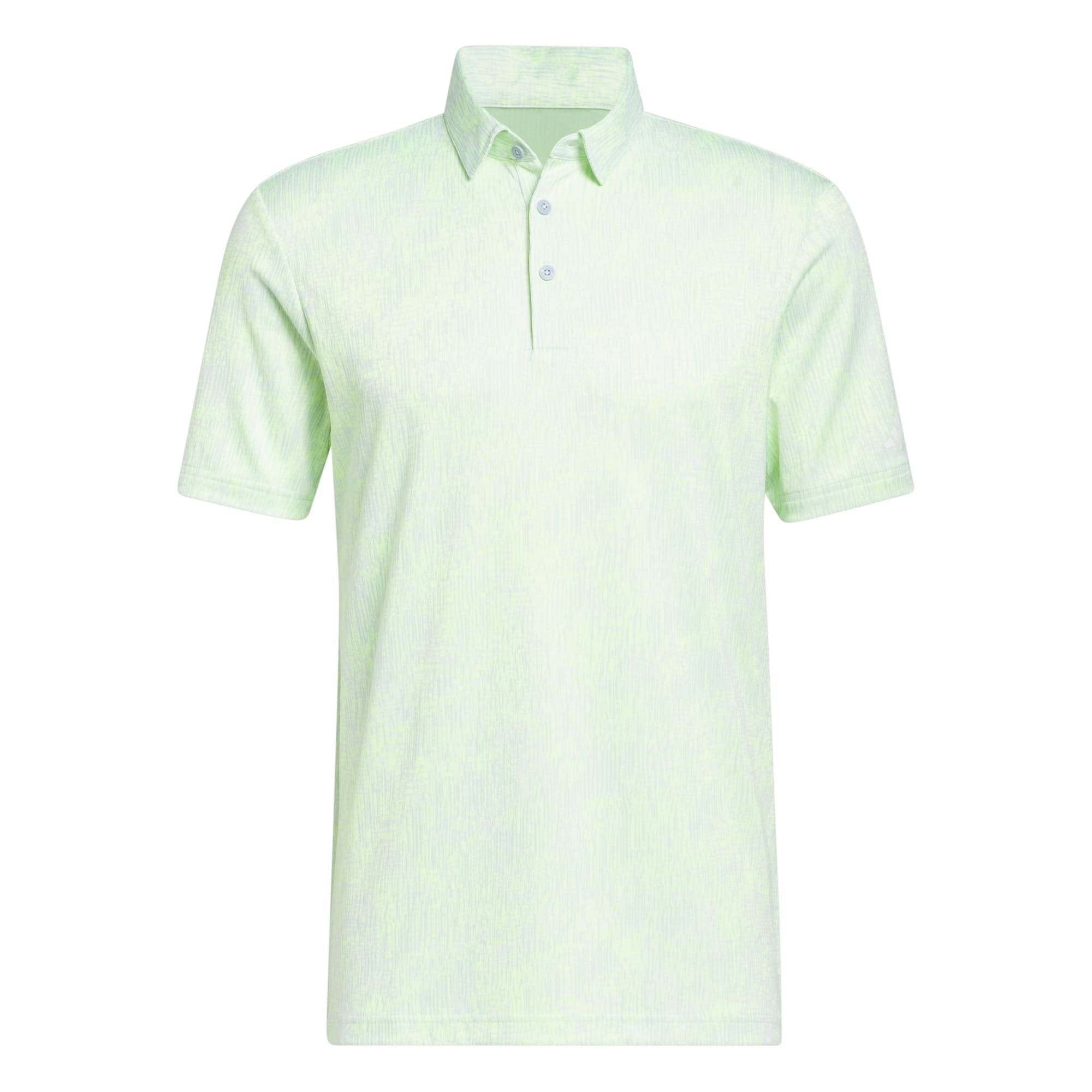 adidas Golf Aerial Jacquard Mens Polo Shirt  - Lucid Lemon