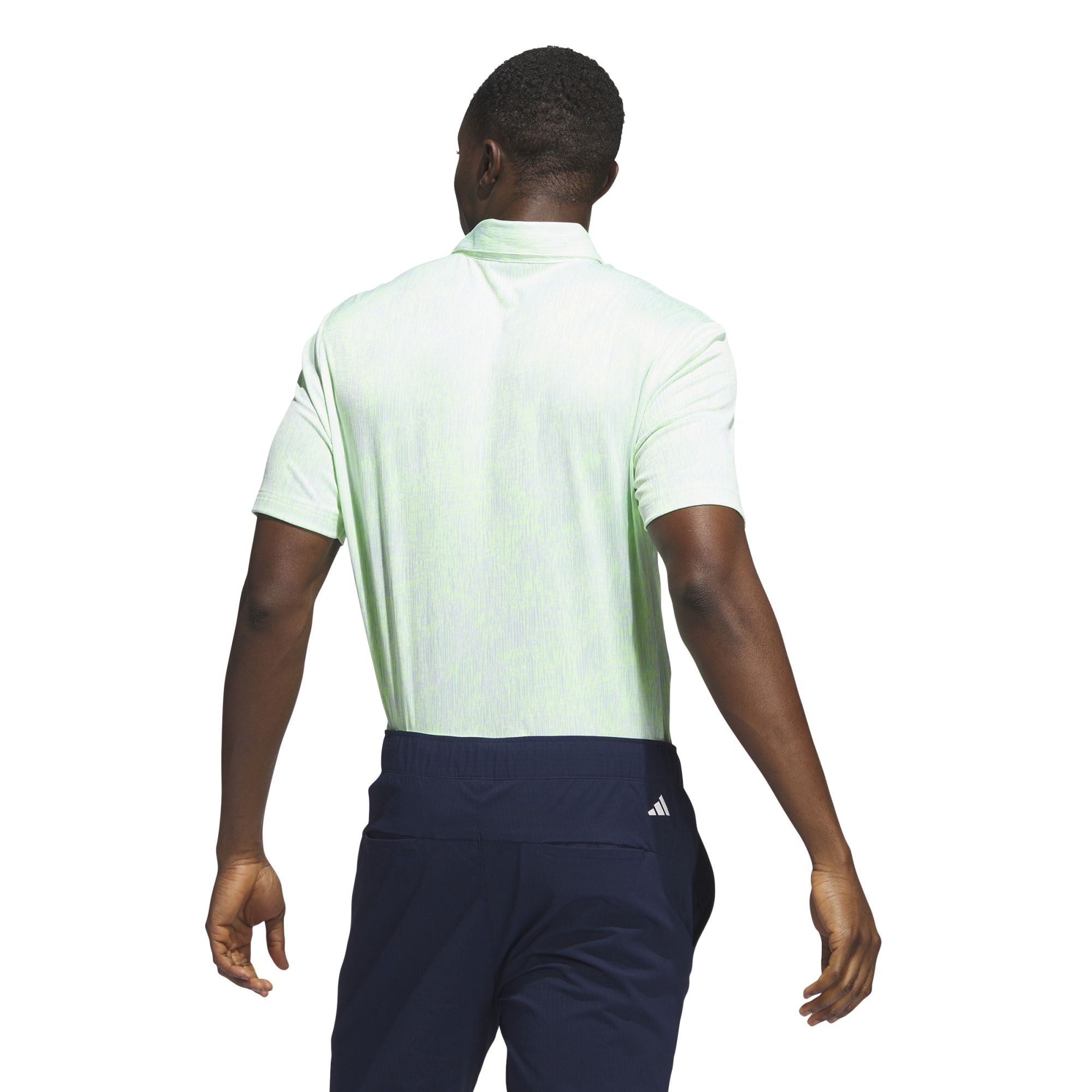 adidas Golf Aerial Jacquard Mens Polo Shirt  - Lucid Lemon