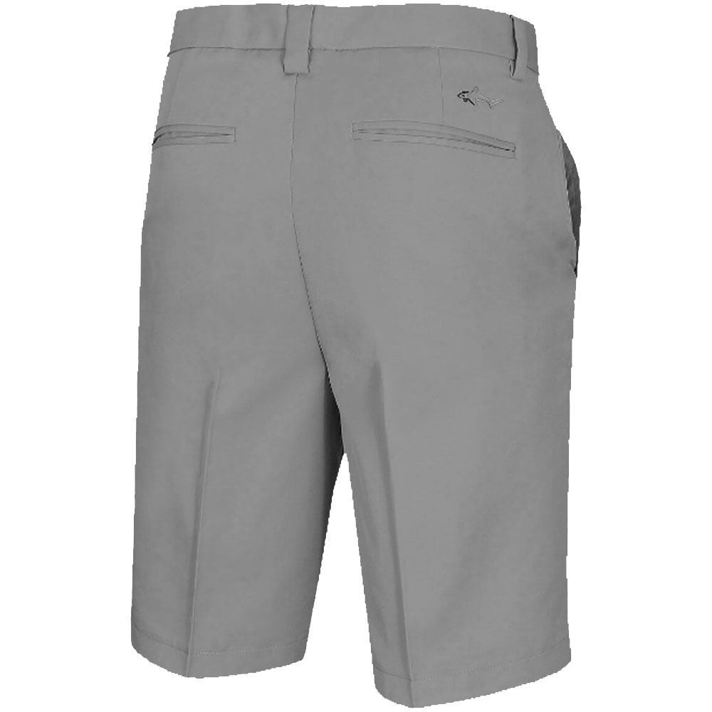 Greg Norman Mens Hybrid Modern Flat Front Pro Golf Shorts  - Grey