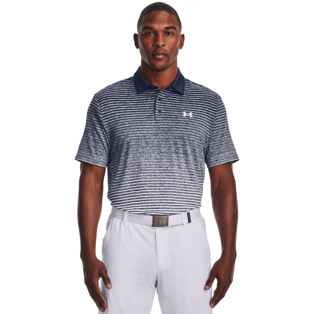 Under Armour Mens Playoff Polo Up and Down Stripe Golf Polo Shirt / NEW ...