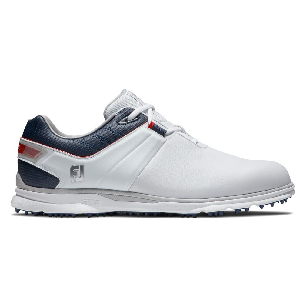 FootJoy Pro SL Mens Spikeless Golf Shoes  - White/Navy/Red