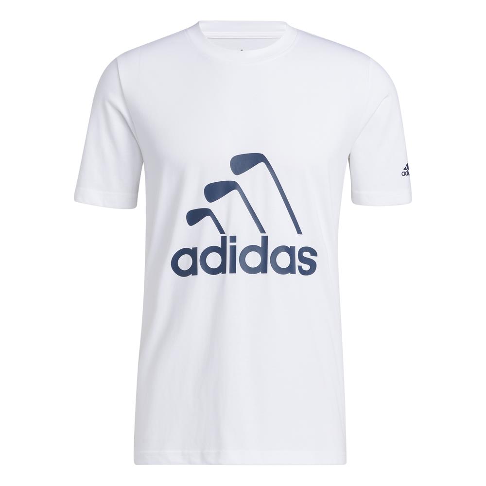 adidas Club Graphic Better Cotton Golf T-Shirt  - White