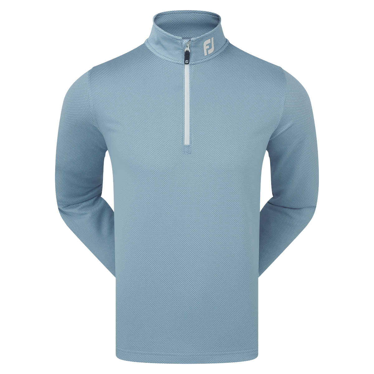 FootJoy Mens ThermoSeries Golf Mid-Layer Pullover  - Grey/Stone
