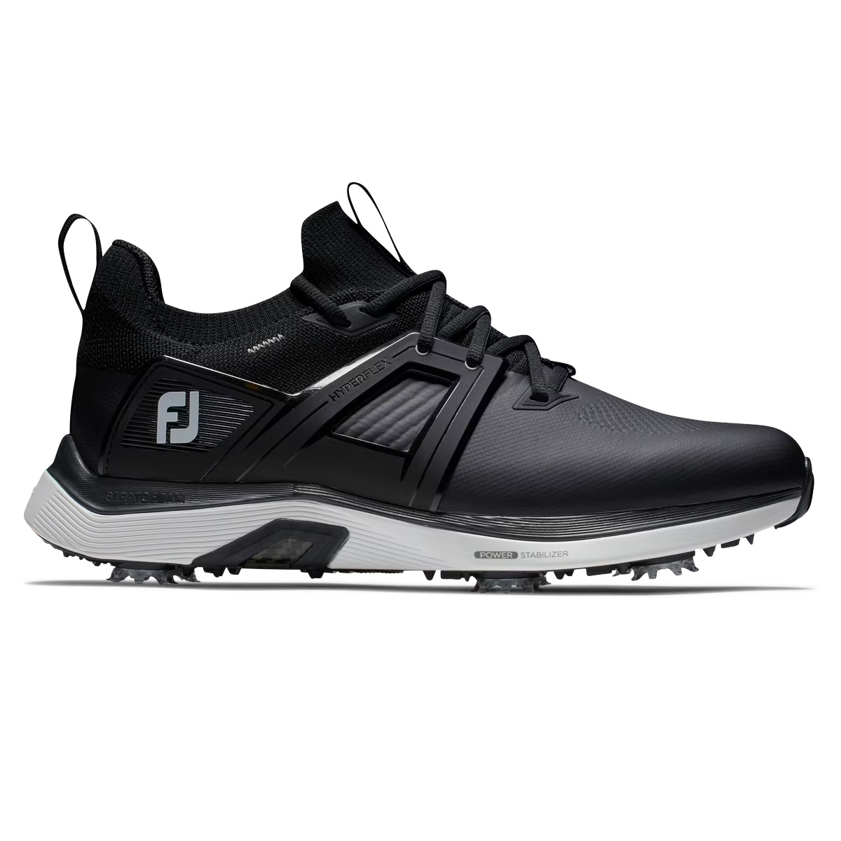 FootJoy Hyperflex Carbon Mens Spiked Golf Shoes  - Black/White/Grey