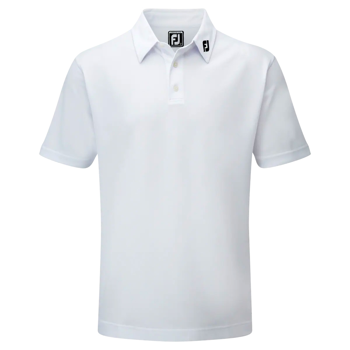 FootJoy Stretch Pique Solid Mens Golf Polo Shirt  - White