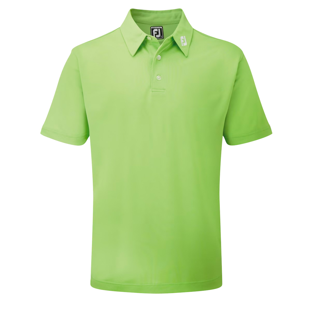 FootJoy Stretch Pique Solid Mens Golf Polo Shirt  - Lime