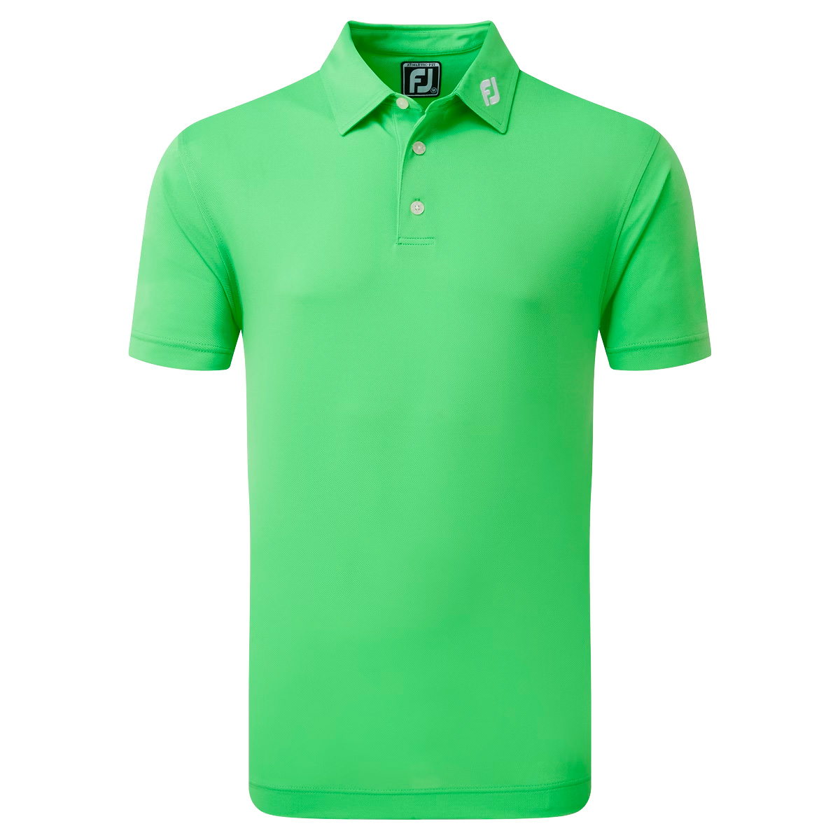 FootJoy Stretch Pique Solid Mens Golf Polo Shirt  - Green