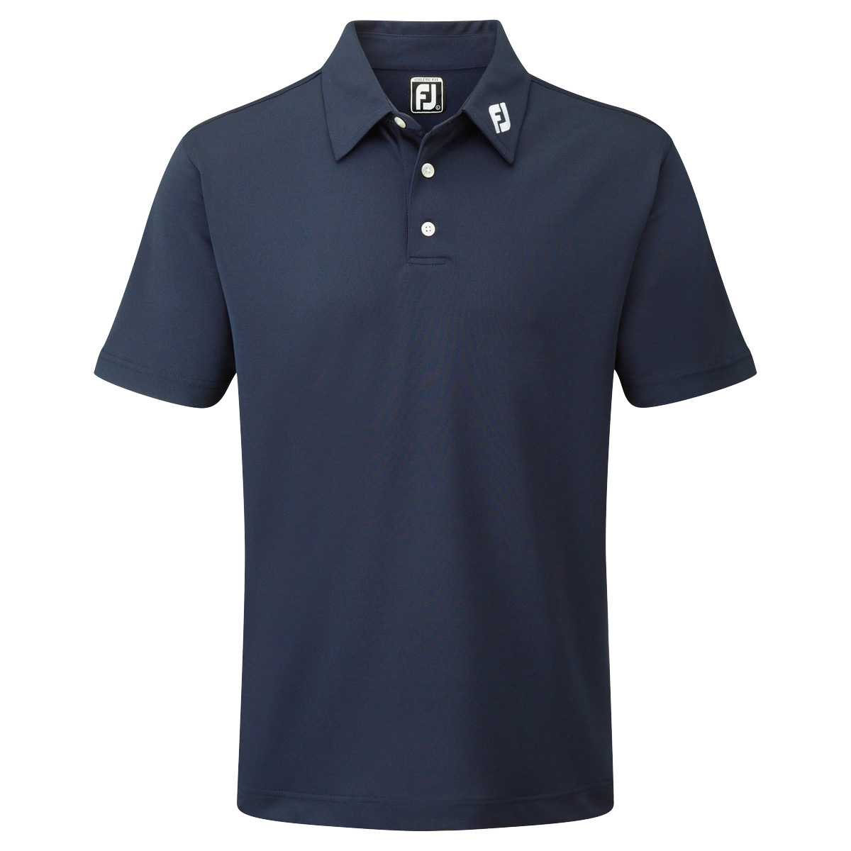 FootJoy Stretch Pique Solid Mens Golf Polo Shirt  - Navy