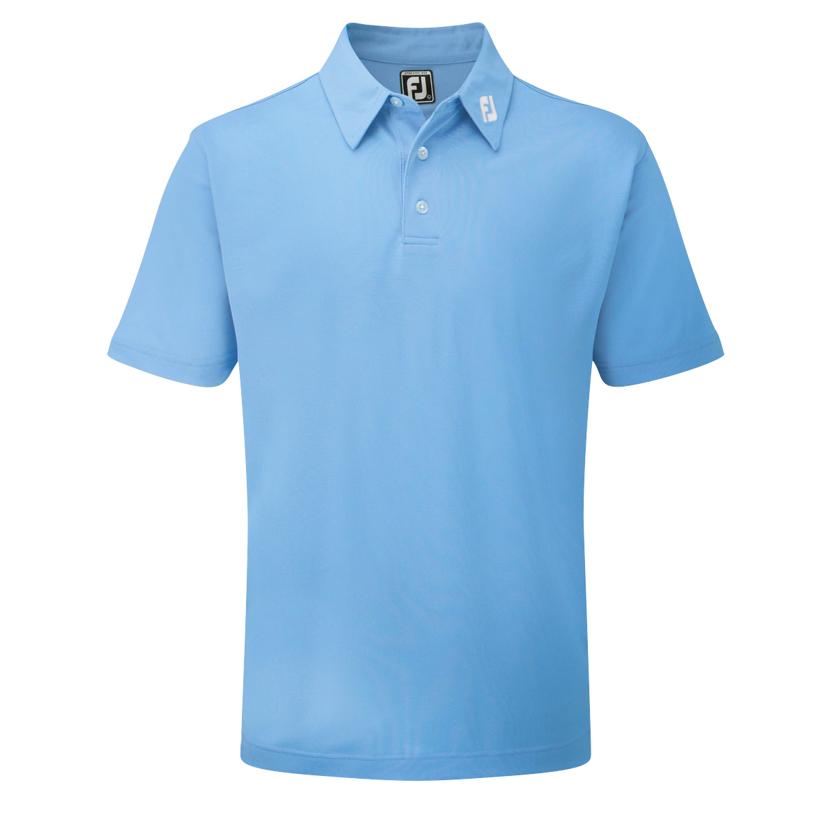 FootJoy Stretch Pique Solid Mens Golf Polo Shirt  - Light Blue
