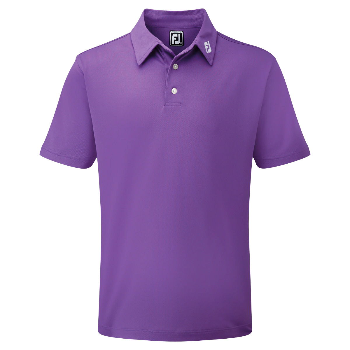 FootJoy Stretch Pique Solid Mens Golf Polo Shirt  - Purple