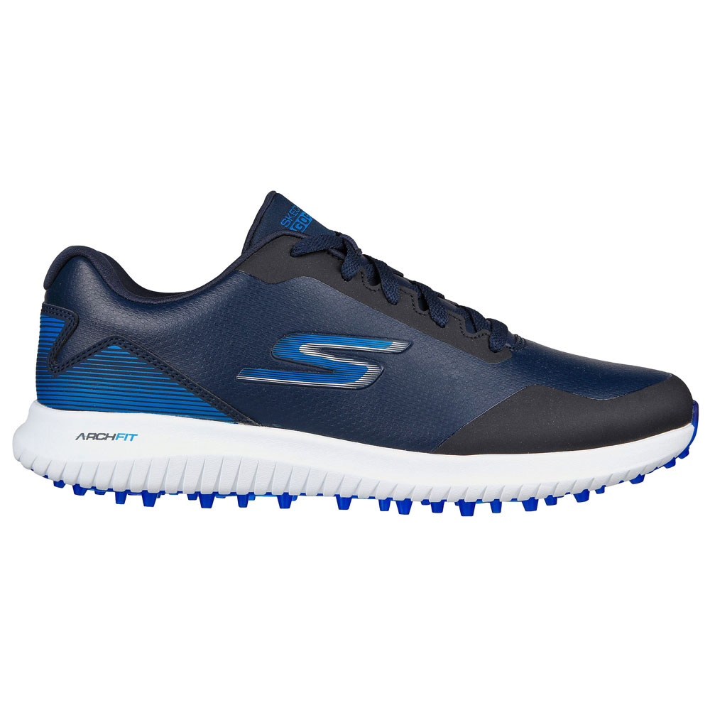 Skechers Mens Go Golf Max 2 Arch Fit Spikeless Lightweight Golf Shoes  - Navy/Blue