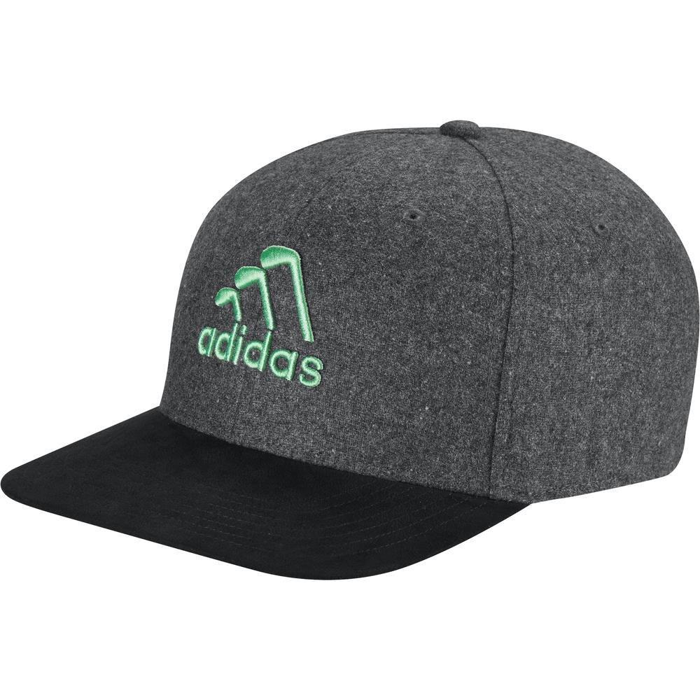 Adidas Golf 3 Stripe Club Snapback Cap  - Black Melange