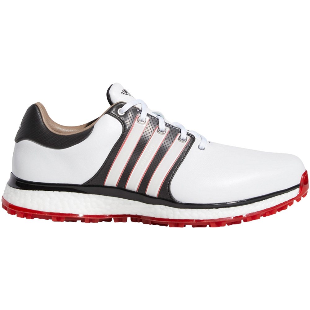 adidas Tour 360 XT-SL Waterproof Spikeless Mens Golf Shoes - Wide Fit  - White/Core Black/Scarlet