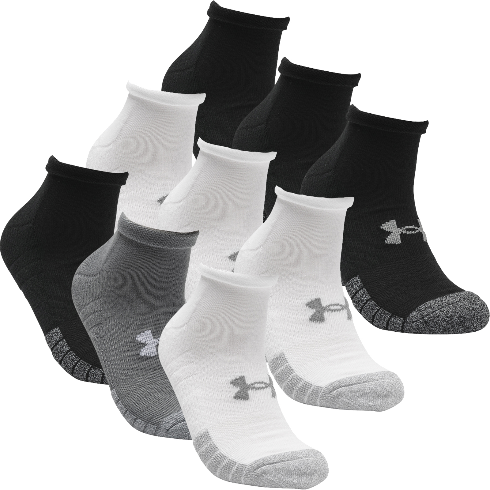 Under Armour Mens Golf HeatGear Tech Low Cut Golf Socks 3 Pack