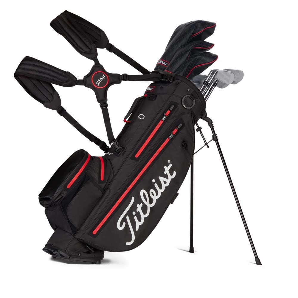 Titleist StaDry 4+ Golf Stand Golf Bag - Free Titleist Bag Towel 