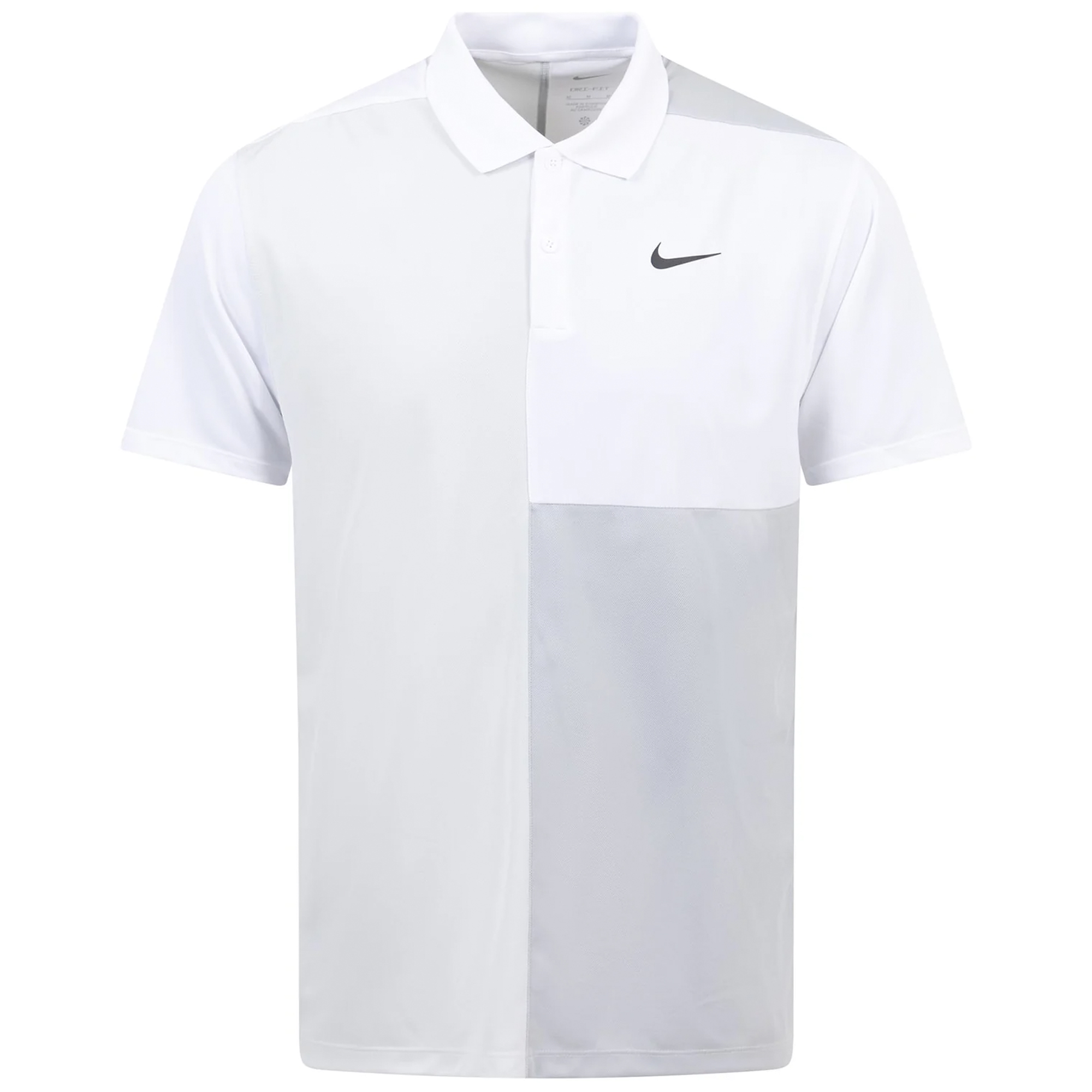 Nike Golf Dri-Fit Victory+ Blocked Polo Shirt  - White/Light Smoke Grey/Photon Dust