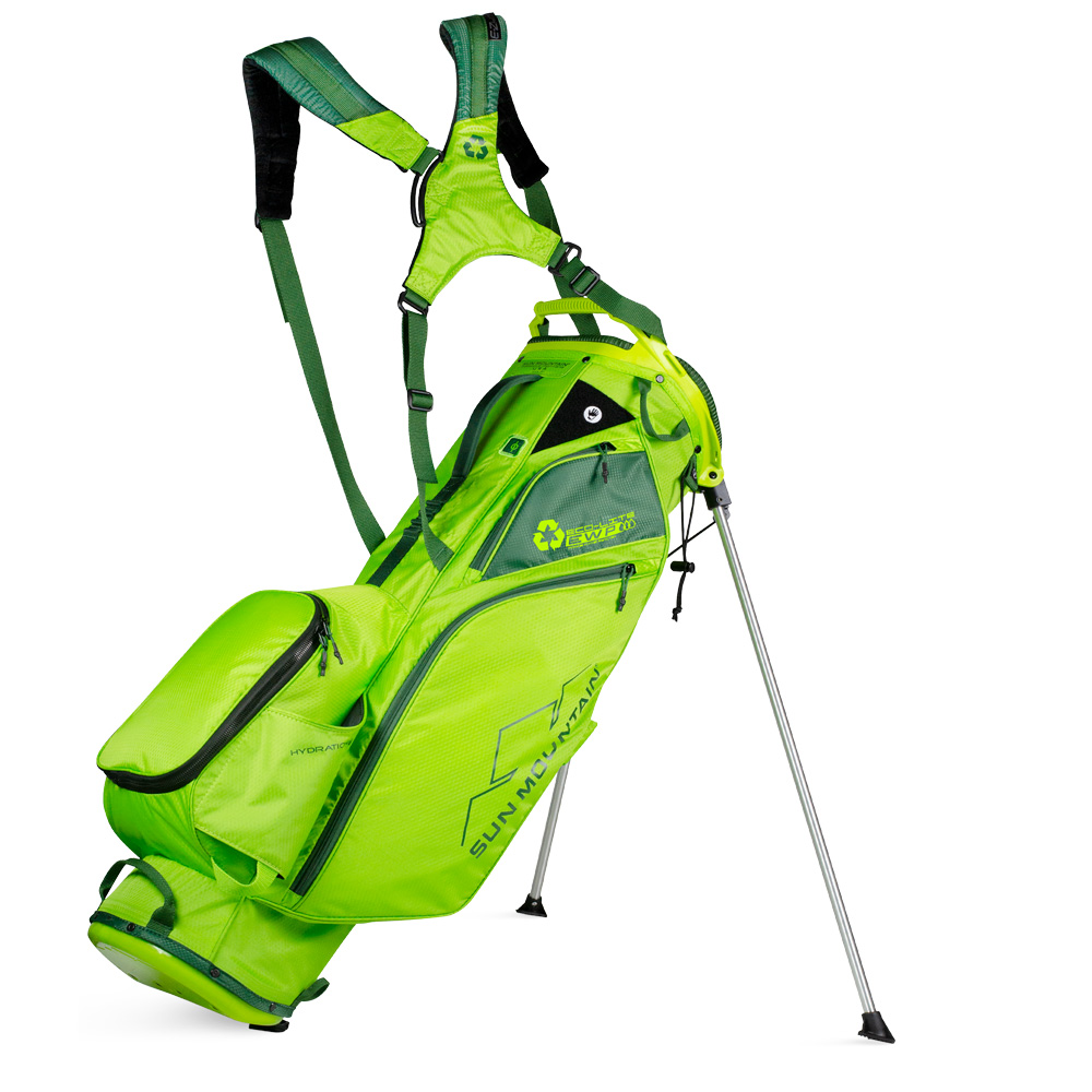 Sun Mountain Eco-lite Stand Golf Bag - made with recycled plastic  - Rush Green/Green