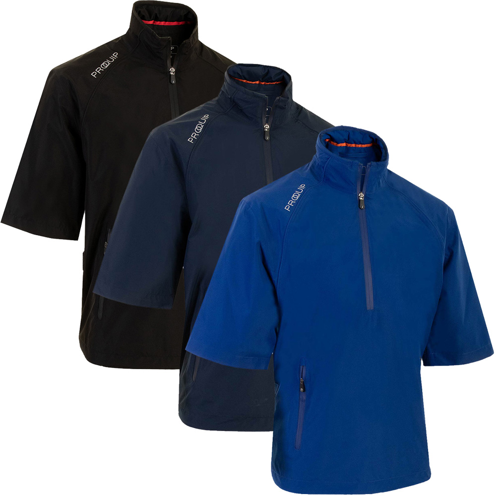 ProQuip Mens Tempest Half Sleeve Golf Waterproof Jacket Scratch72