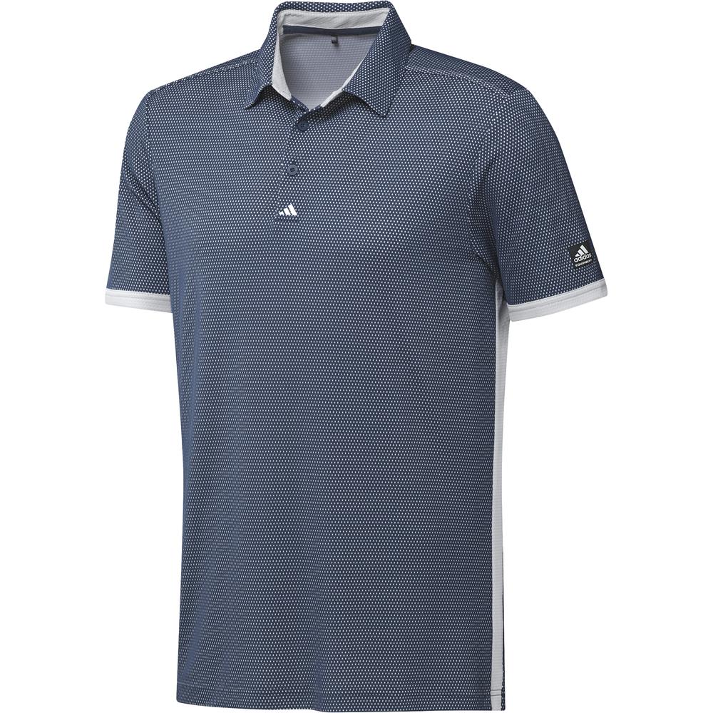 adidas Golf Equipment Two Tone Mesh Mens Polo Shirt  - Crew Navy/White