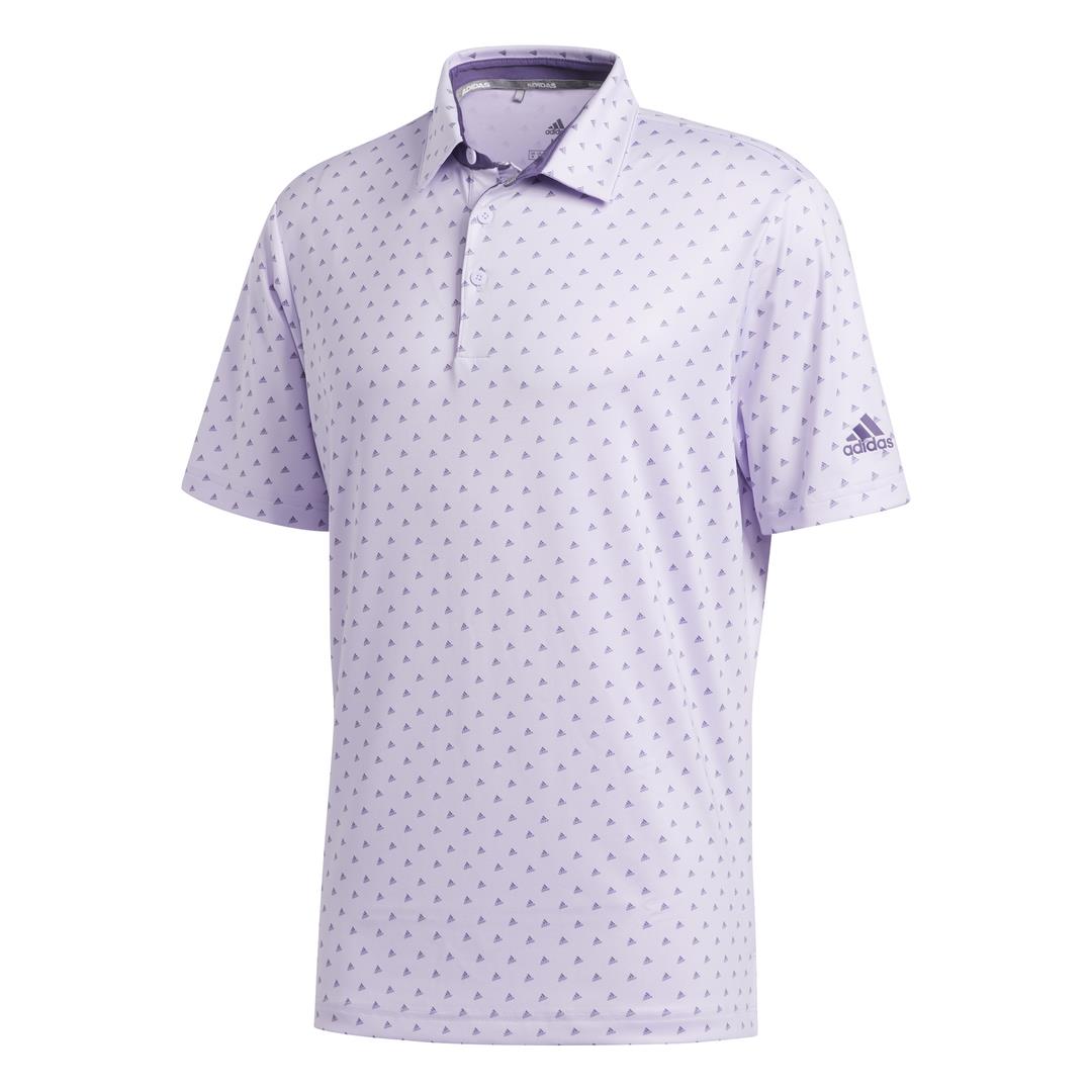 adidas Golf Ultimate365 Badge of Sport Mens Polo Shirt  - Purple Tint/Grey Three