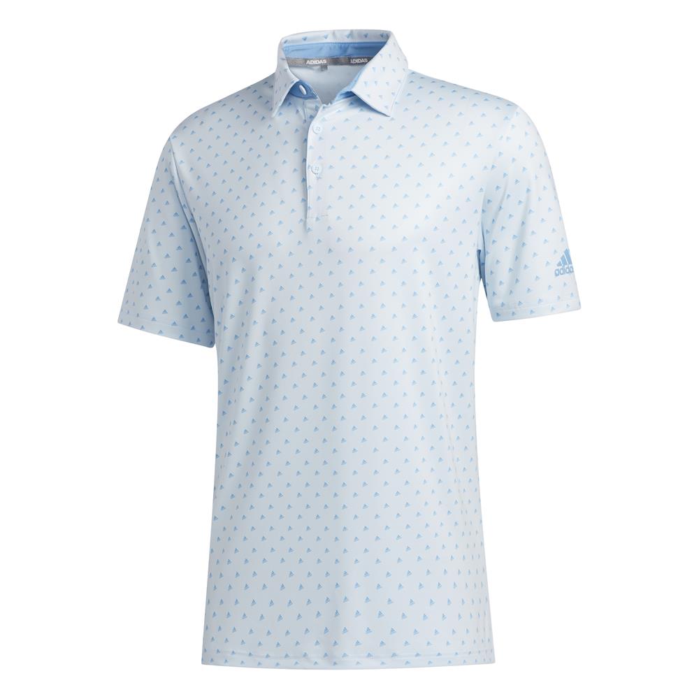 adidas Golf Ultimate365 Badge of Sport Mens Polo Shirt  - Sky Tint/Light Blue