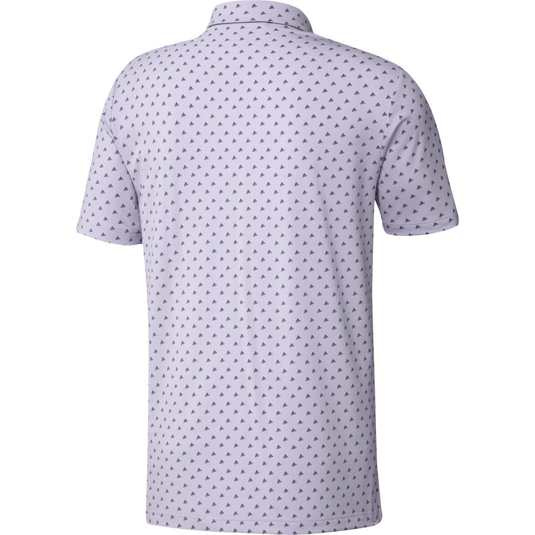 adidas Golf Ultimate365 Badge of Sport Mens Polo Shirt  - Purple Tint/Grey Three