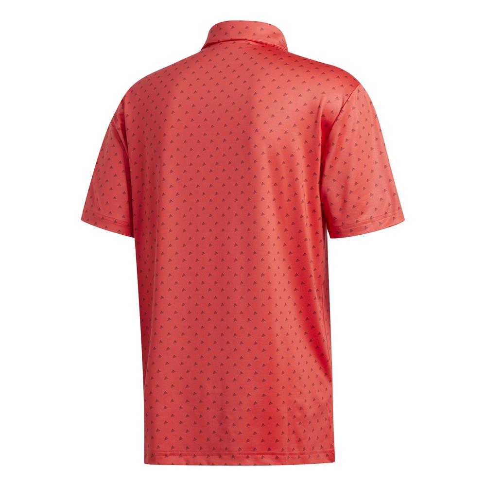 adidas Golf Ultimate365 Badge of Sport Mens Polo Shirt  - Real Coral/Grey