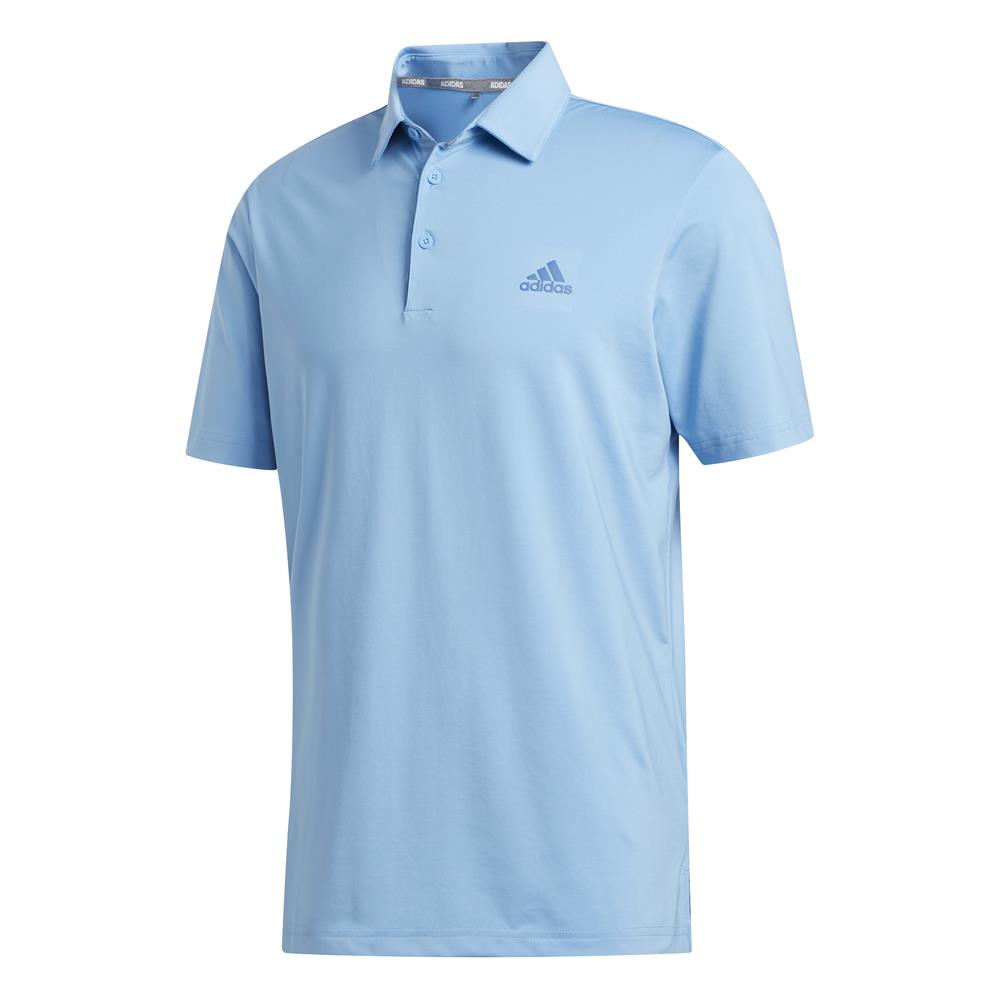 adidas Golf Ultimate 2.0 Solid Mens Polo Shirt  - Light Blue