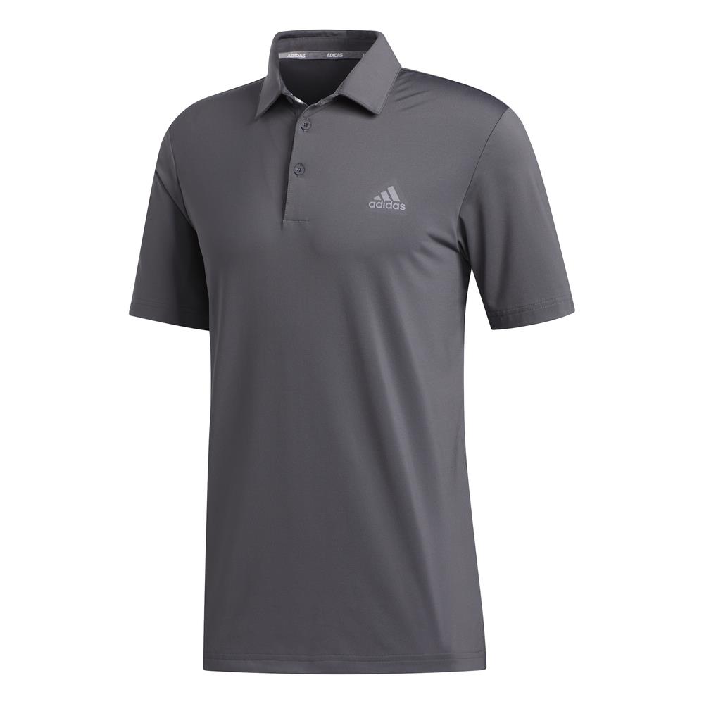 adidas Golf Ultimate 2.0 Solid Mens Polo Shirt  - Grey Five
