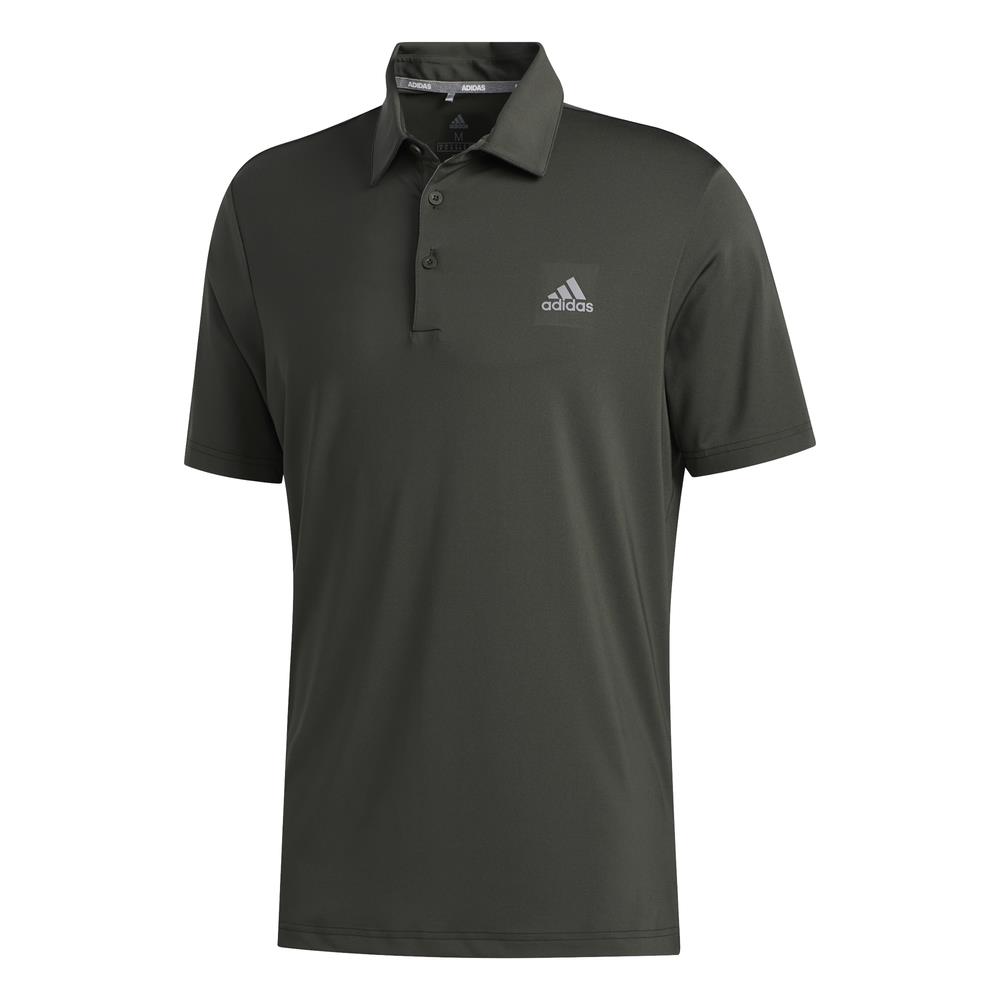adidas Golf Ultimate 2.0 Solid Mens Polo Shirt  - Legend Earth