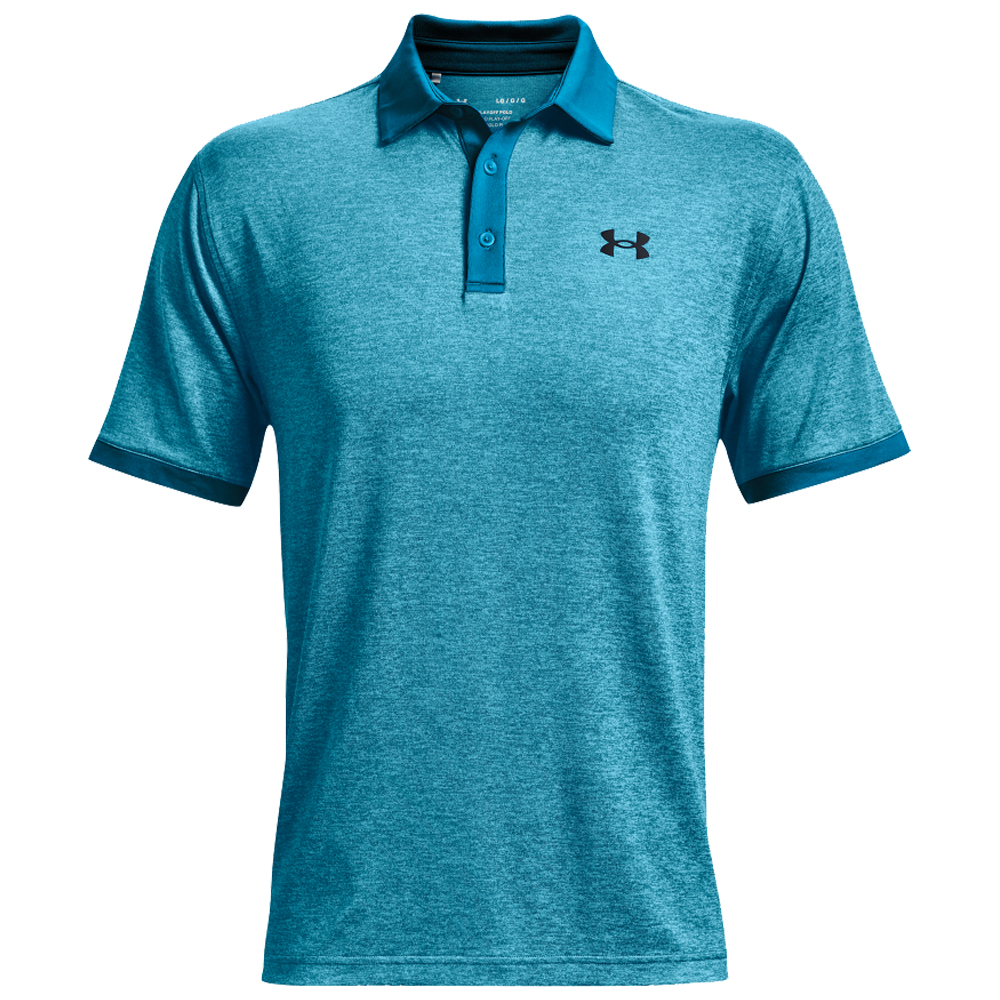 Under Armour Mens Playoff 2.0 Heather Golf Polo Shirt  - Cruise Blue/Fresco Blue