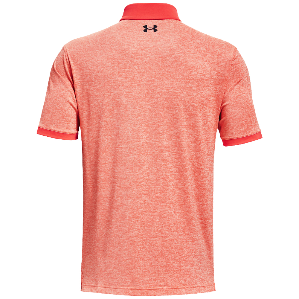 Under Armour Mens Playoff 2.0 Heather Golf Polo Shirt  - Rush Red/Rush Red Tint
