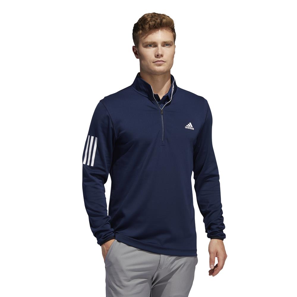 adidas 3 stripe golf sweater