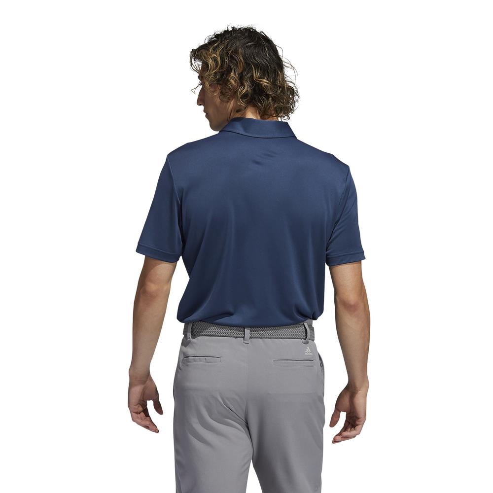 adidas Golf Chest Print Primegreen UV 50+ Polo Shirt  - Crew Navy
