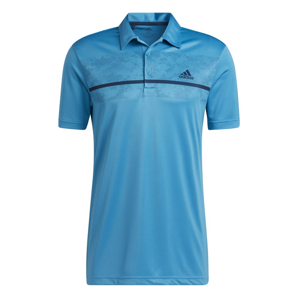adidas Golf Chest Print Primegreen Polo Shirt | Scratch72