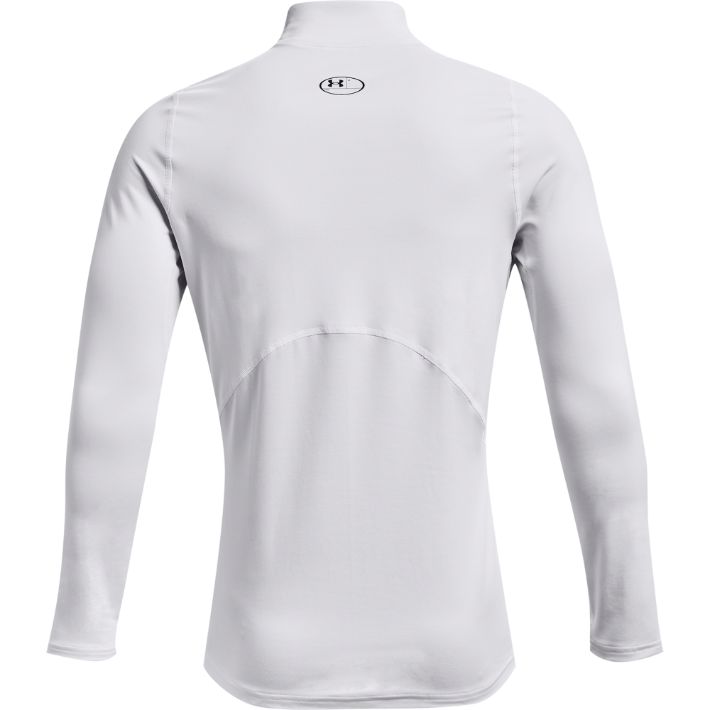 Under Armour Mens ColdGear Armour Fitted Mock Base Layer  - White
