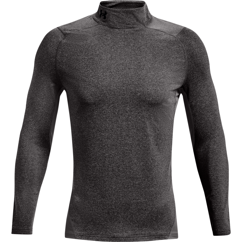 Under Armour Mens ColdGear Armour Fitted Mock Base Layer  - Charcoal Light Heather