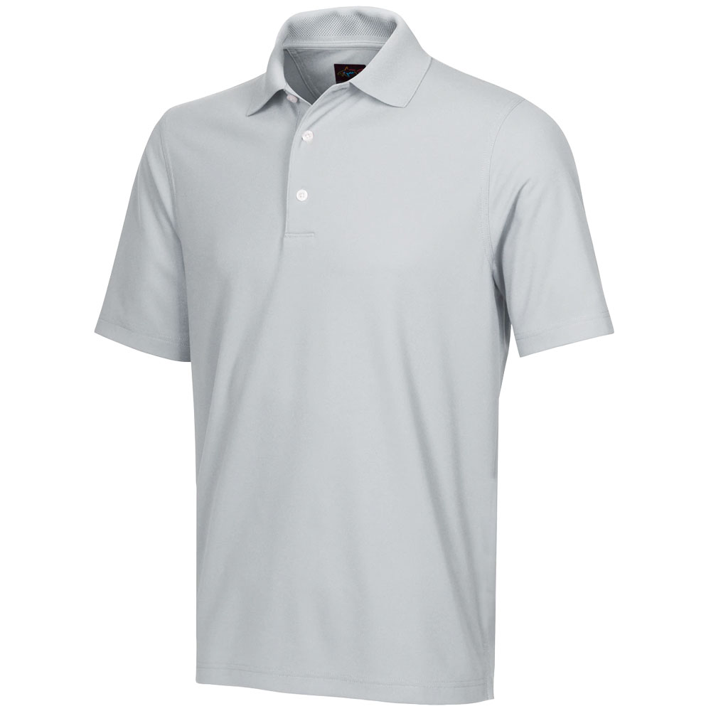 Greg Norman Golf Micro Pique Mens Polo Shirt  - Shark Grey