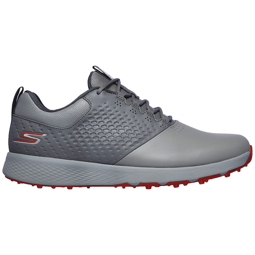 Skechers Go Golf Elite V.4 Mens Spikeless Golf Shoes  - Charcoal/Red