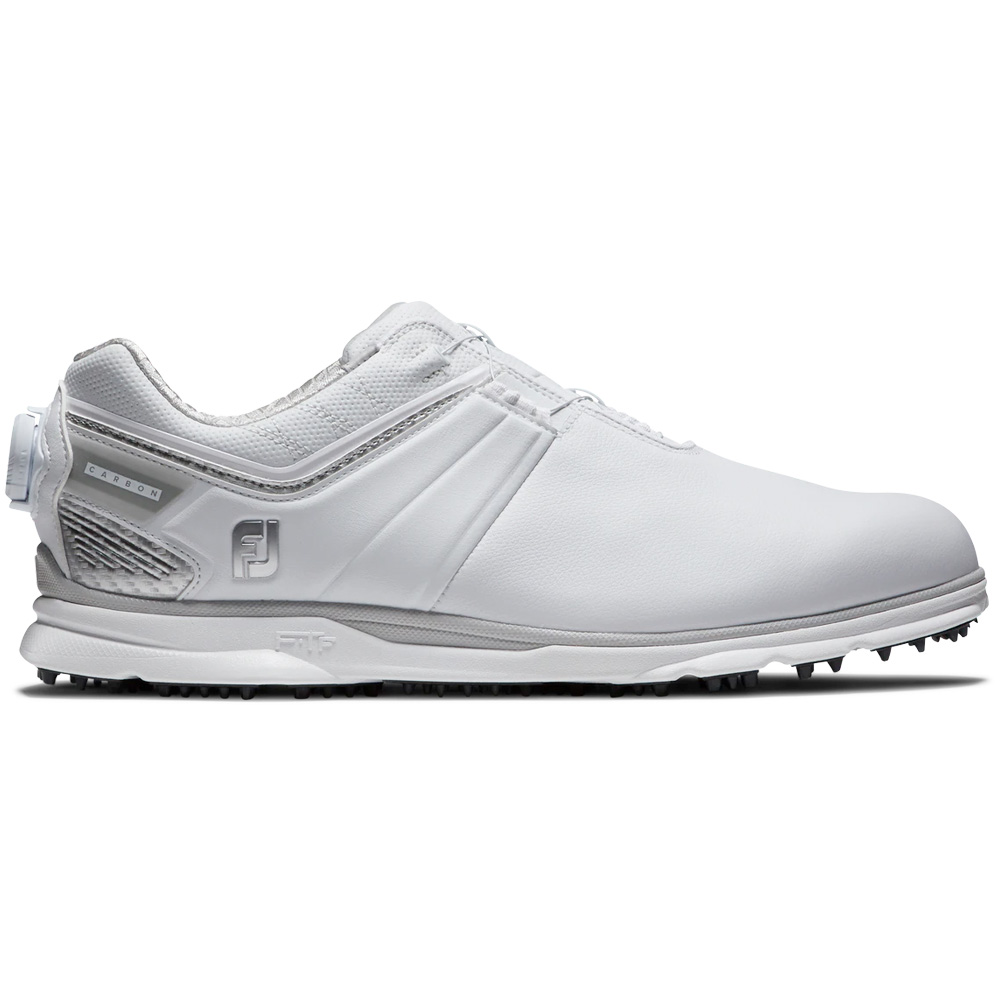 FootJoy PRO SL Carbon BOA Mens Spikeless Golf Shoes  - White/Silver