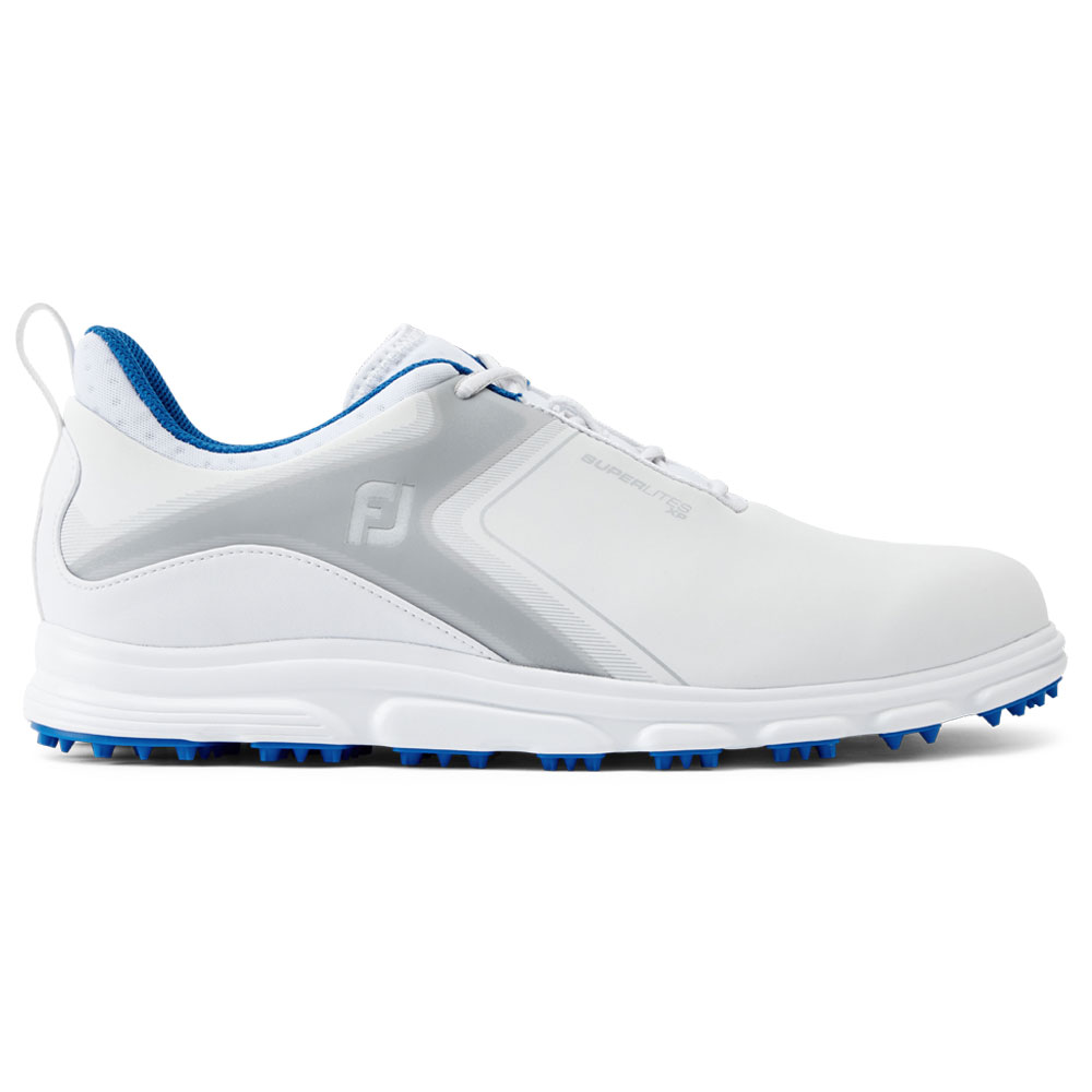 FootJoy SuperLites XP Mens Spikeless Golf Shoes  - White/Grey