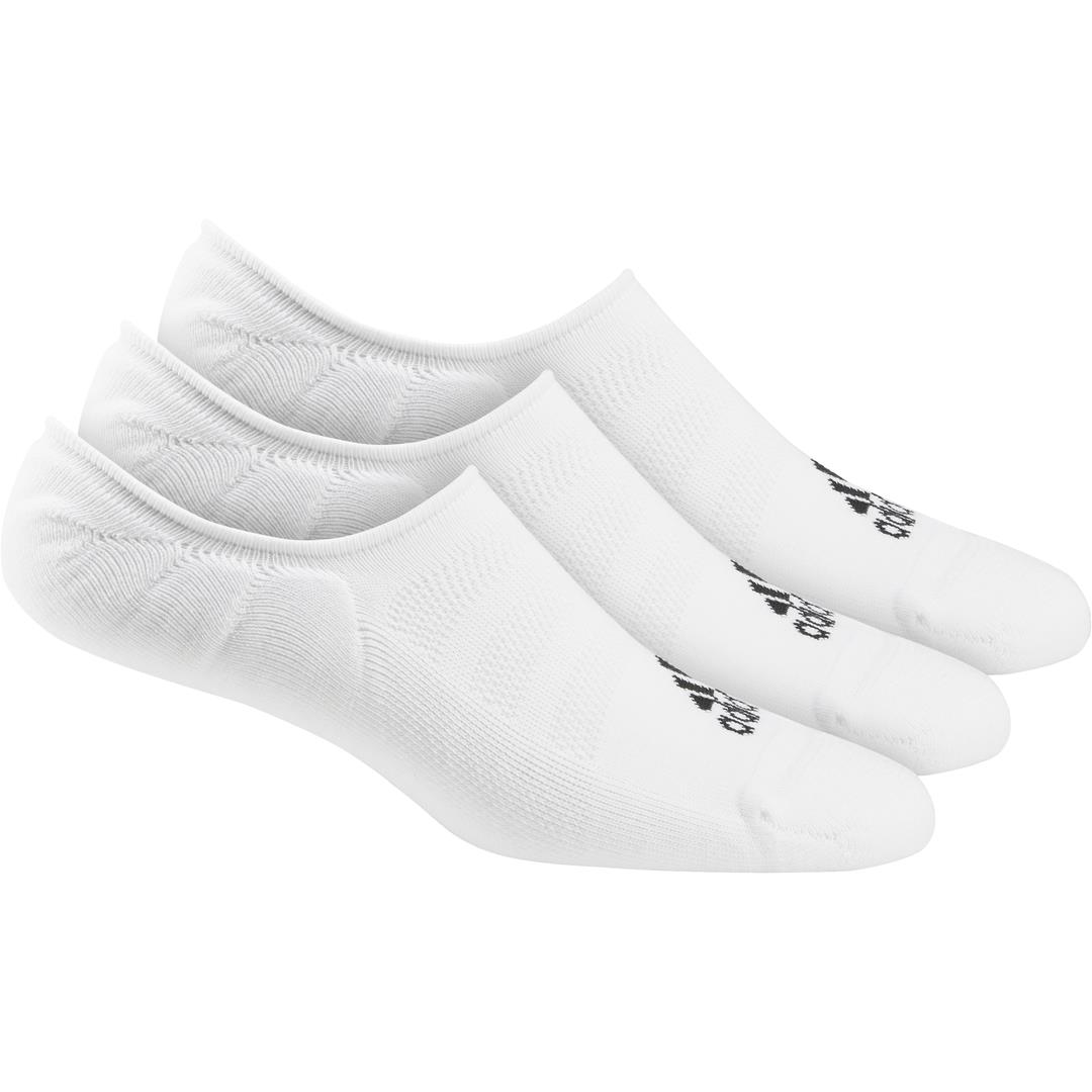 adidas 3 Pack Lowcut Golf Socks (UK 8.5-11.5)  - White
