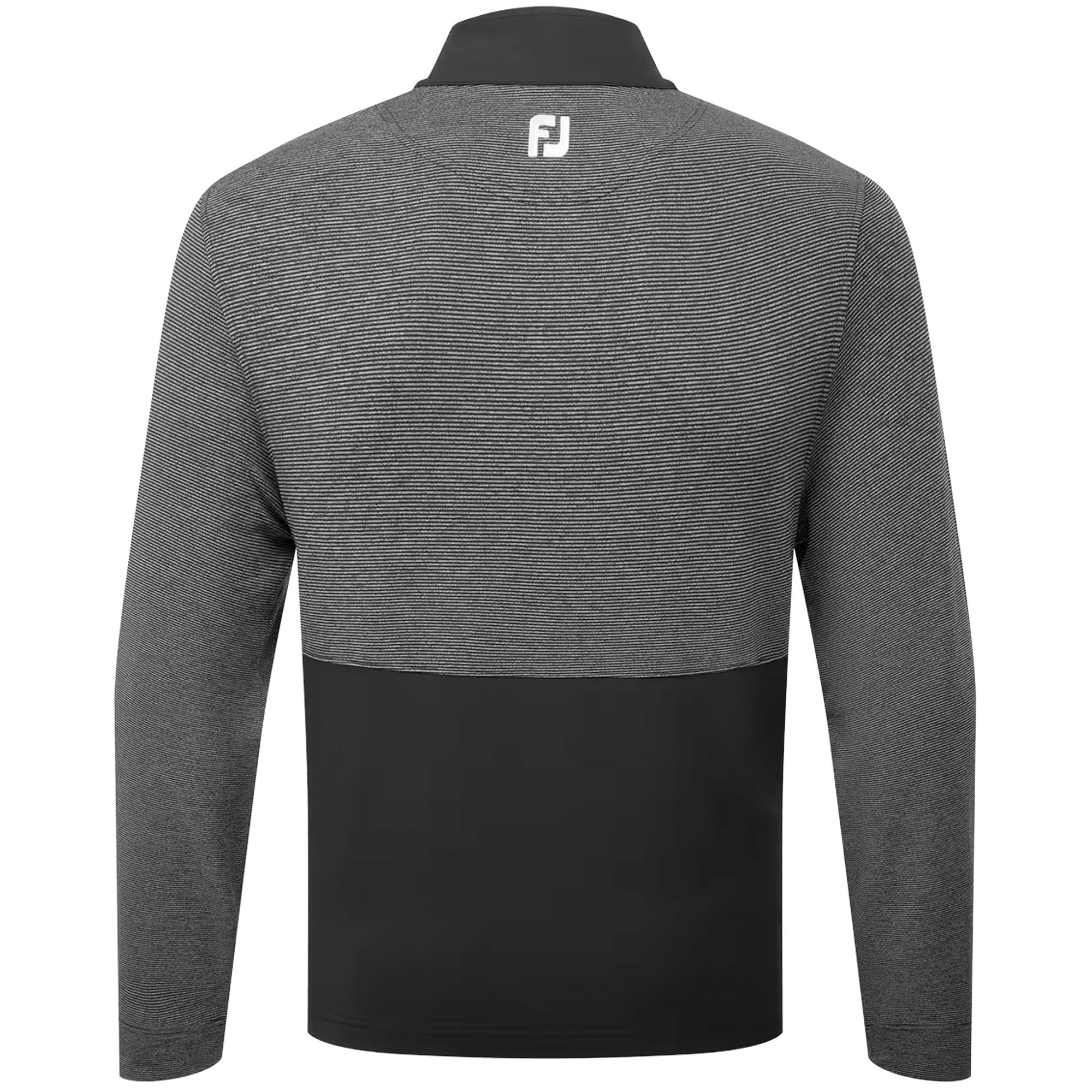 FootJoy EU Space Dye Blocked Chill-Out Mens Golf Mid Layer  - Black