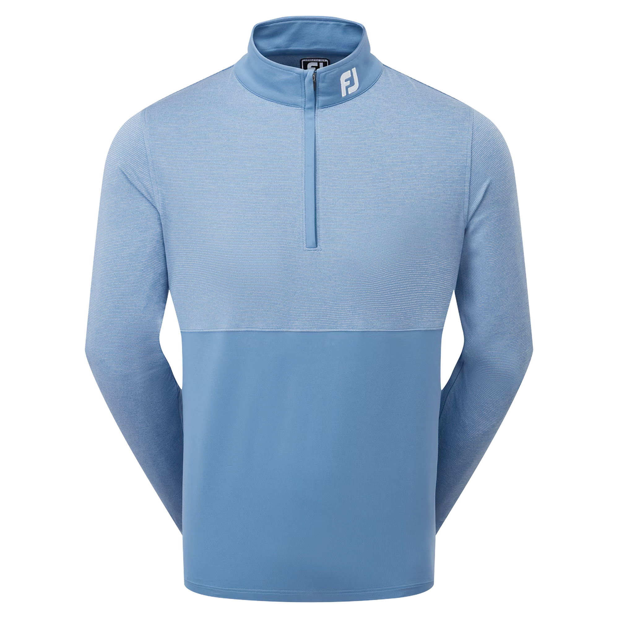 FootJoy EU Space Dye Blocked Chill-Out Mens Golf Mid Layer  - Sapphire