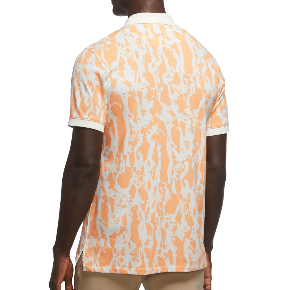 The Nike Polo Mens Golf Shirt  - Orange Chalk
