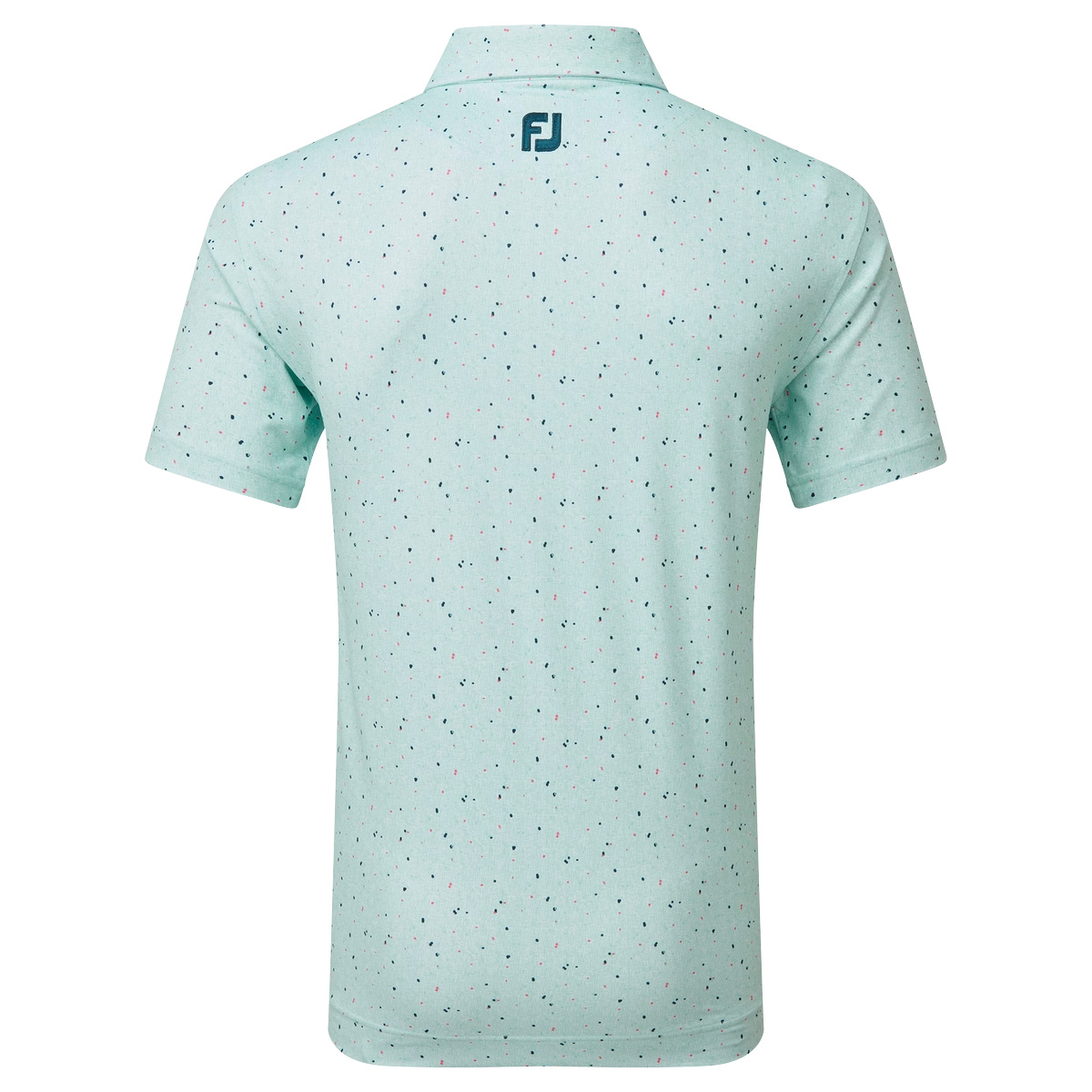 FootJoy EU Tweed Texture Mens Golf Polo Shirt  - Sea Glass
