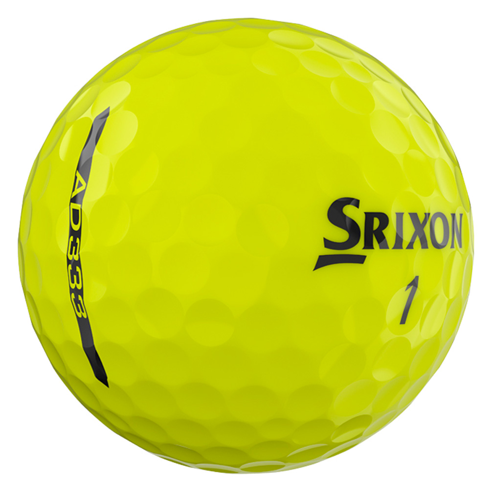 Srixon AD333 12 Golf Ball Pack  - Tour Yellow